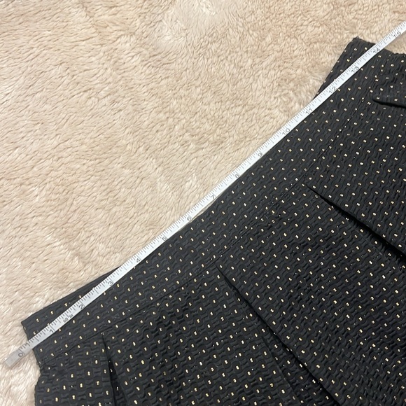 AQUA Black & Gold A-Line Skirt - Picture 8 of 9